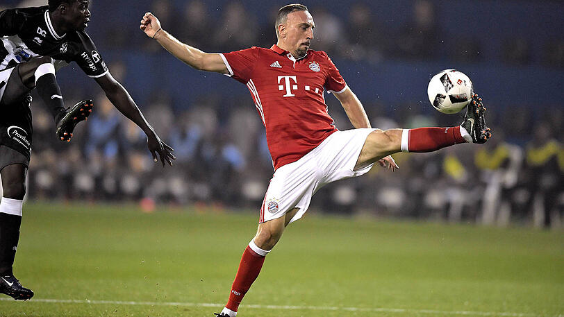 Akrobatisch: Franck Ribéry im Testspiel gegen KAS Eupen.