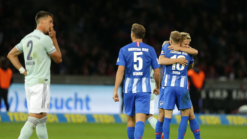18 Minuten Einsatz, kein Treffer: Bayerns Mittelstürmer Sandro Wagner (l.) bei der 0:2-Niederlage bei Hertha BSC Berlin.