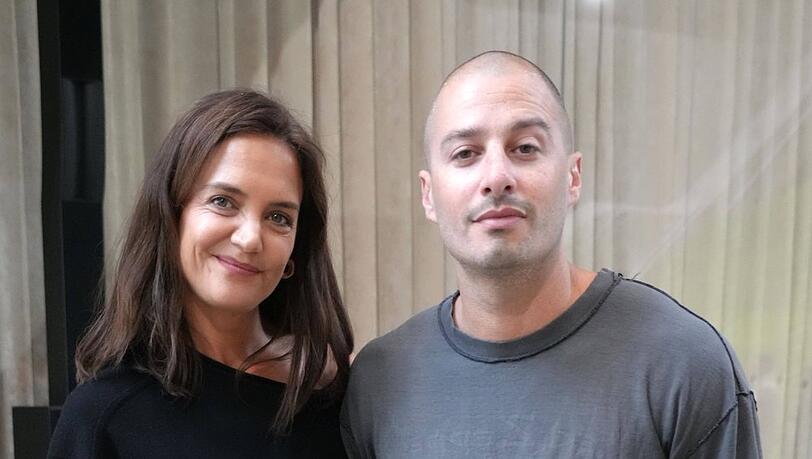 Katie Holmes und Jason Bard Yarmosky bei der Fashion Week in New York.