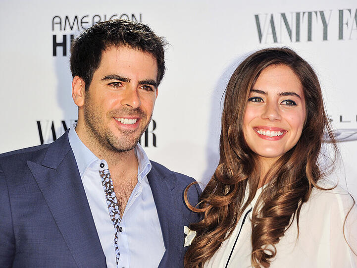 Eli Roth und seine frischgebackene Ehefrau Lorenza Izzo bei einer Film-Premiere