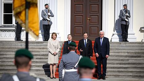 60 Jahre deutsch-israelische Beziehungen - Präsident Herzog wird in Berlin begrüßt.