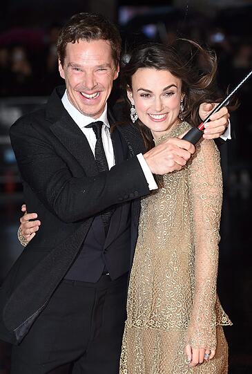 Benedict Cumberbatch und Keira Knightley bei der Premiere von ihrem Film "Imitation Game" in London.