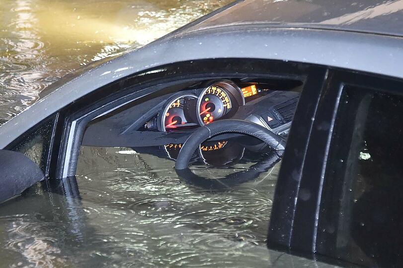 Die "Pfütze" war leider ein tieferer Weiher.