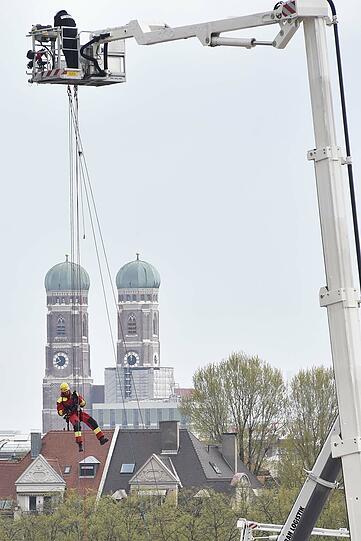 Auf der Theresienwiese präsentierten sich am Wochenende unter anderem die freiwillige Feuerwehr und andere Rettungs- sowie Hilfsorganisationen.