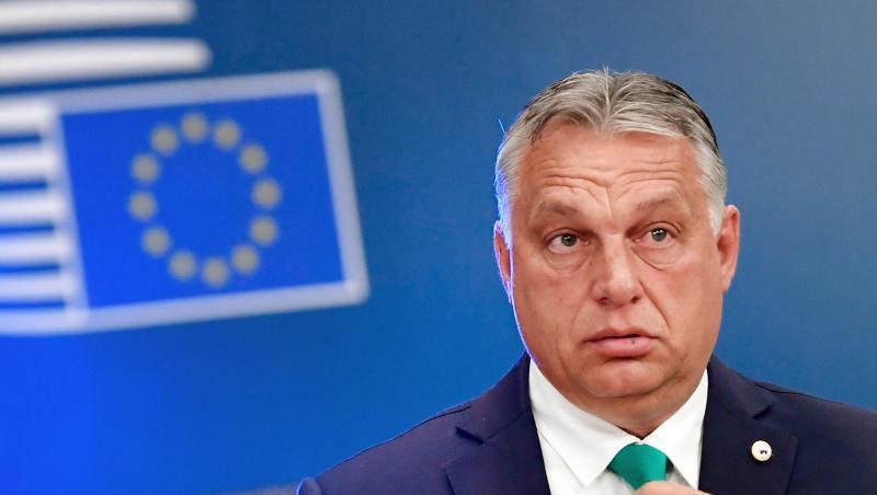 Ungarns Ministerpräsident Viktor Orban trifft zum EU-Gipfel im Gebäude des Europäischen Rates ein. Ungarns Ministerpräsident Viktor Orban trifft zum EU-Gipfel im Gebäude des Europäischen Rates ein.