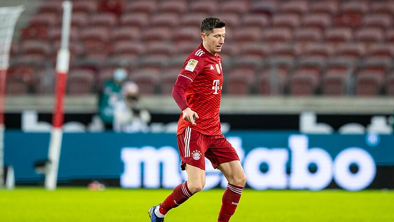 Robert Lewandowski in Aktion.