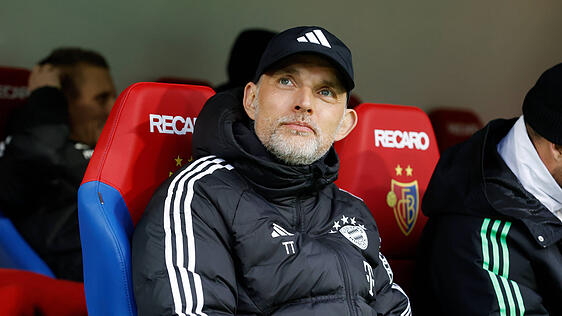 Bayern-Trainer Thomas Tuchel beim Testspiel in Basel.