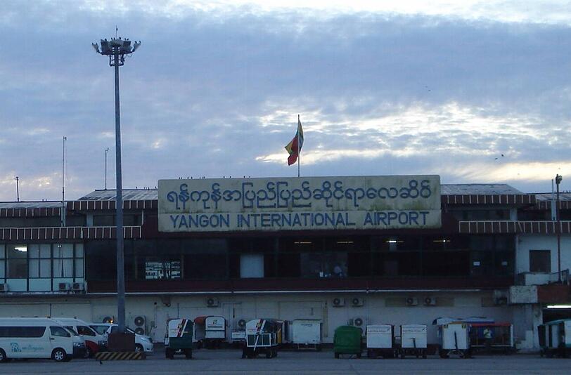 Der Flughafen von Yangon, dem ehemaligen Rangun. Die Münchner Flughafen-GmbH hat sich als Betreiber beworben.