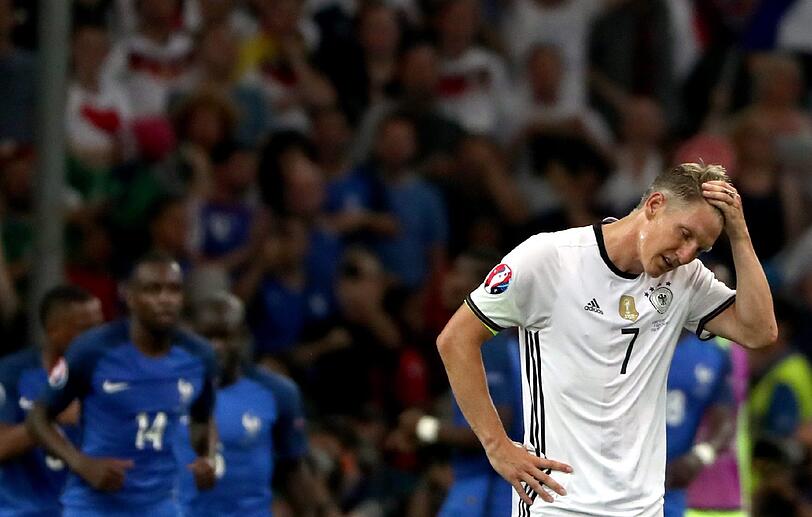 7. Juli 2016: Bastian Schweinsteiger nach der 0:2-Niederlage gegen Frankreich im EM-Halbfinale in Marseille.