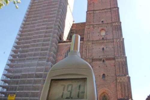 Die Glocken der Frauenkirche bringen es auf fast 80 Dezibel.