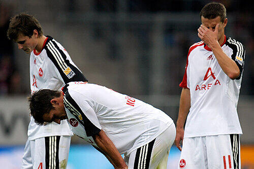 Hängende Köpfe nach der 3:0-Schlappe-