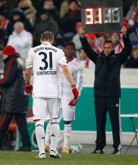 Für Schweinsteiger kommt David Alaba.