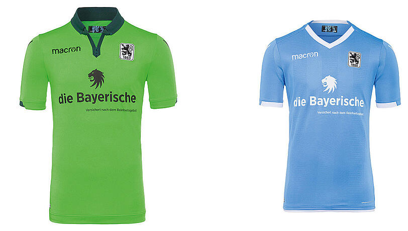 Das giftgrüne Auswärtstrikot der Löwen und das gewohnte blaue Heimtrikot. Das giftgrüne Auswärtstrikot der Löwen und das gewohnte blaue Heimtrikot.