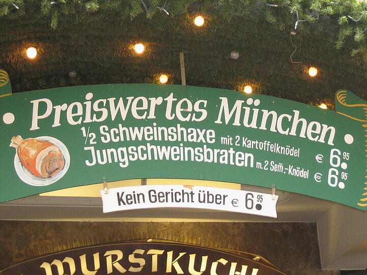 Der Donisl war immer bekannt für "preiswerte Schmankerl"