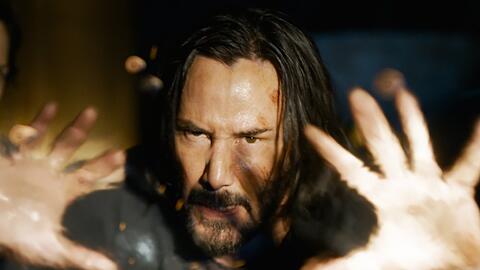 Keanu Reeves in "Matrix: Resurrections".