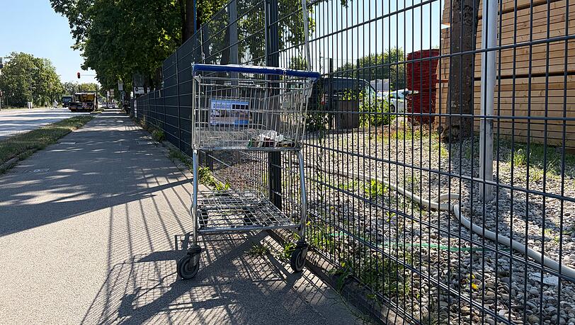 Wo landen eigentlich die ganzen entf&uuml;hrten Einkaufswagen? Der hier wurde einfach mal am Westkreuz geparkt.
