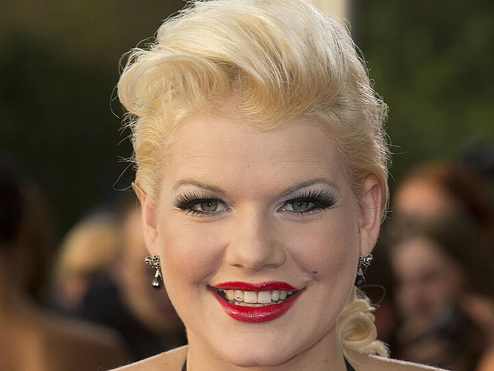Melanie Müller bei der Verleihung "Deutscher Fernsehpreis 2014" in Köln