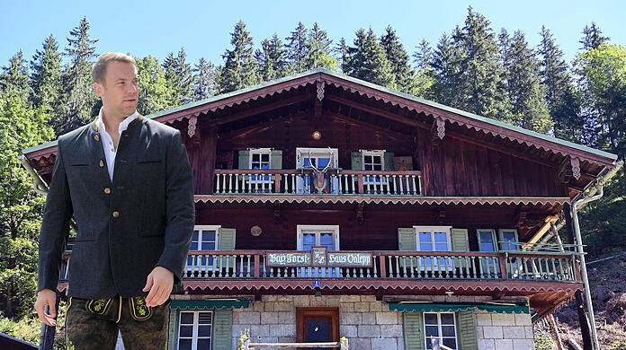 Fußball-Star Manuel Neuer engagiert sich mit seinem Geschäftspartner Johannes Rabl für das Forsthaus Valepp.