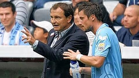 Gestörtes Verhältnis? Ewald Lienen und Alex Ludwig (rechts).