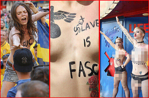 Die ukrainische Aktivistinnengruppe "Femen" legt mal wieder eine härtere Ganagart ein. Die Nacktproteste werden immer bizarrer.