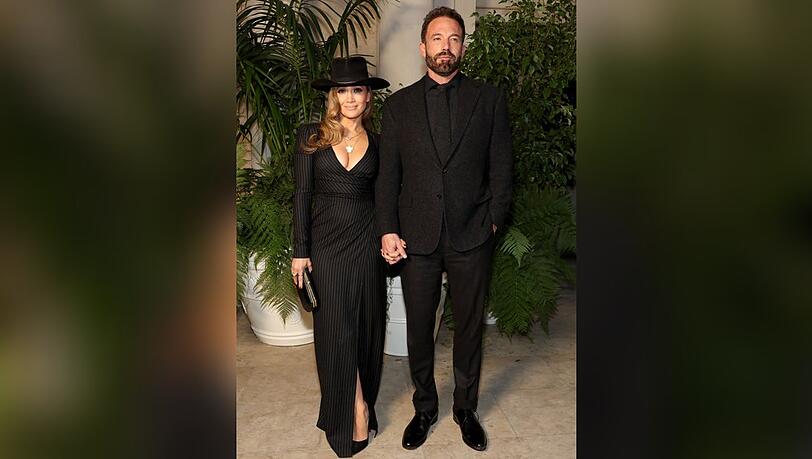 Jennifer Lopez und Ben Affleck bei der Ralph Lauren Spring 2023 Fashion Experience.