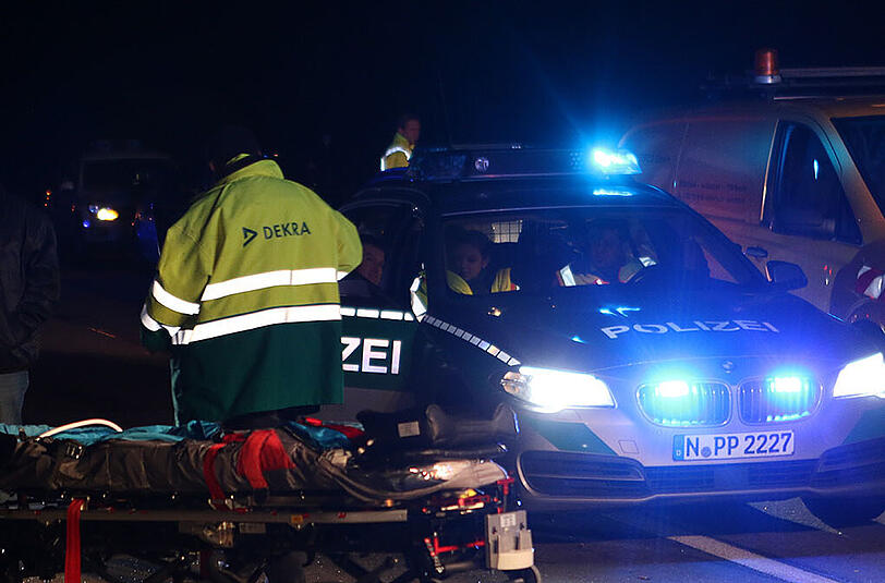 Kurze Zeit nach dem Vorfall sind die Unfallermittler vor Ort.