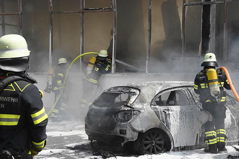 ...auf andere ist das Feuer übergesprungen.