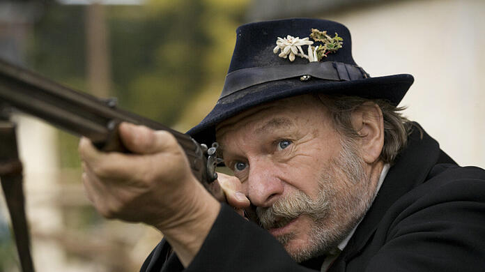 Franz Xaver Kroetz als Brandner Kaspar in der Verfilmung des Stoffs von Josef Vilsmaier.