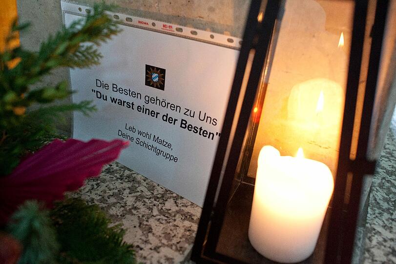 Augsburg: Ein ganzer Ort trauert um den erschossenen Polizisten Mathias V.