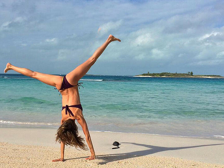 Supermodel Gisele Bündchen macht Urlaub