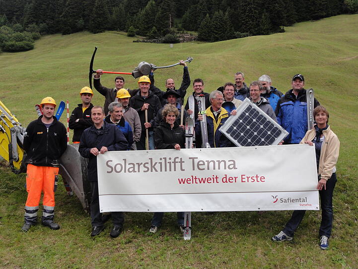 Tenna in der Schweiz baute den weltweit ersten Solarlift.