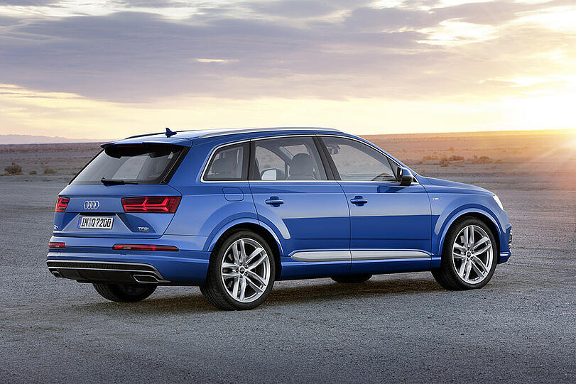Der neue Audi Q7 schaut ein wenig dynamischer aus - und hast deutlich abgenommen.