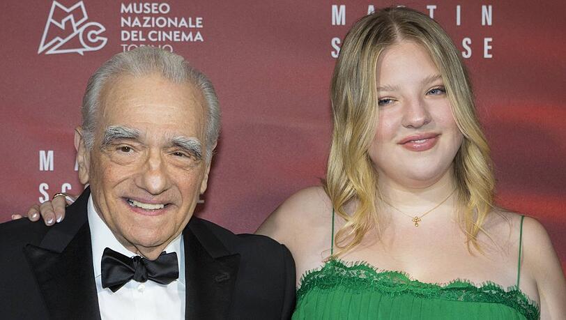 Martin Scorsese mit seiner Tochter Francesca in Turin.