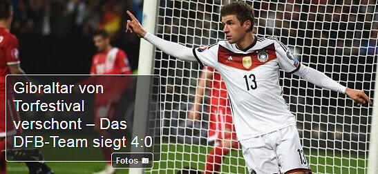 Die Pressestimmen zum Spiel der DFB-Elf gegen Gibraltar - hier: Westdeutsche Allgemeine Zeitung (WAZ)
