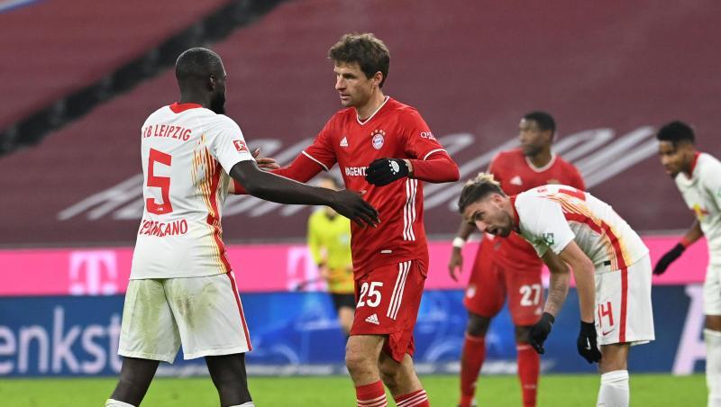 Bald Teamkollegen? Upamecano (l.) und Thomas Müller. Bald Teamkollegen? Upamecano (l.) und Thomas Müller.