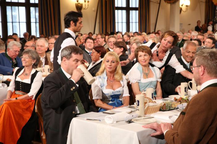Markus Söder mit Ehefrau Karin Baumüller.