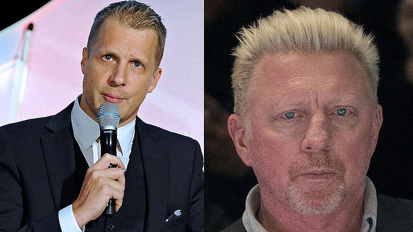 Oliver Pocher (l.) und Boris Becker liegen im Clinch