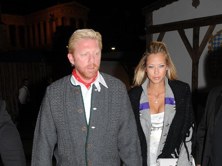 Glückliche Zeiten: Boris Becker und Sandy Meyer-Wölden auf dem Oktoberfest.