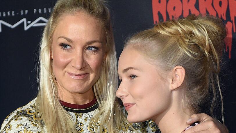Janine Kunze mit Tochter Lili.