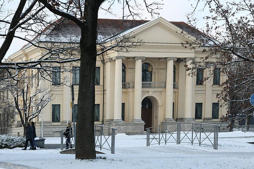 Das Prinz Carl Palais im Schnee ist einfach schee.