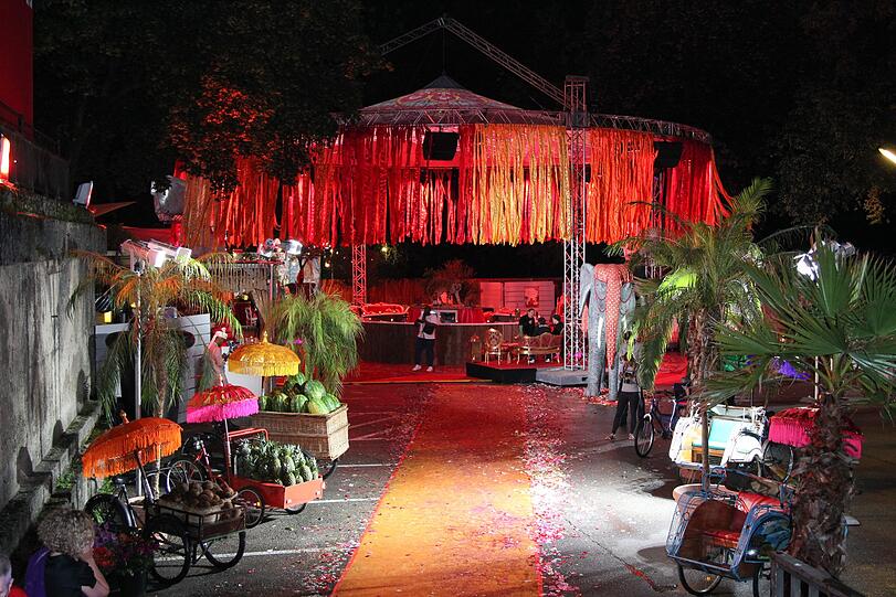"Temple of Sun" war das Motto des P1-Sommerfests am Dienstagabend.