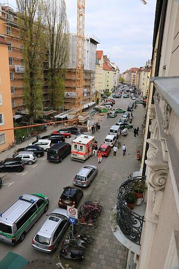 Bilder vom Tatort in der Zentnerstraße