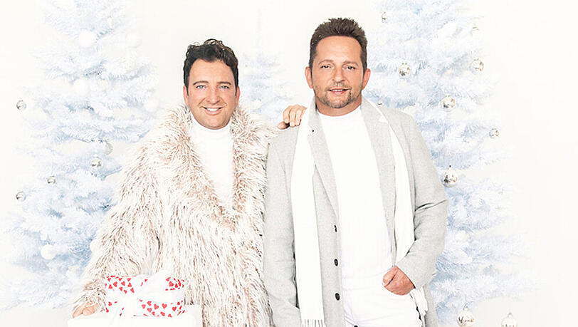 Fredi Malinowski (li.) und Martin Hein hoffen 2020 auf weiße Weihnachten. Fredi Malinowski (li.) und Martin Hein hoffen 2020 auf weiße Weihnachten.