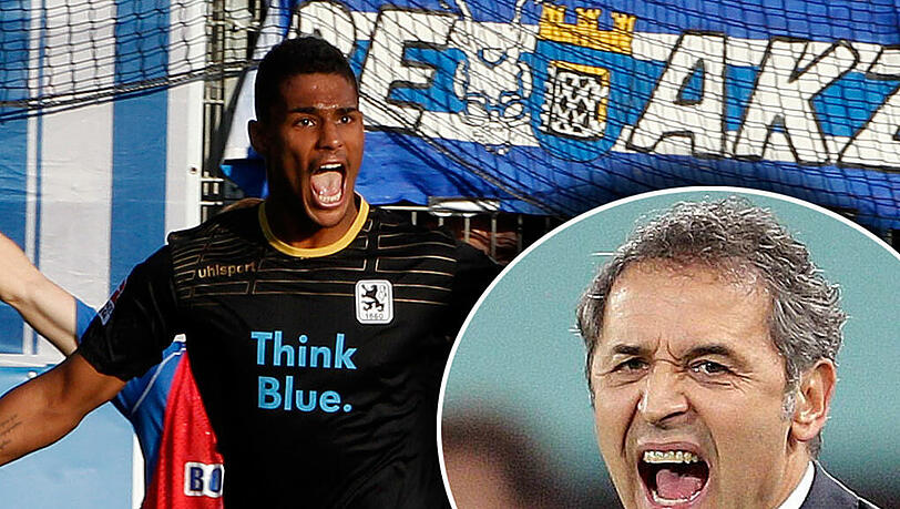 Rubin Okotie und sein Torjubel beim 0:1 - Marcel Koller saß im Stadion und schaute zu. Rubin Okotie und sein Torjubel beim 0:1 - Marcel Koller saß im Stadion und schaute zu.