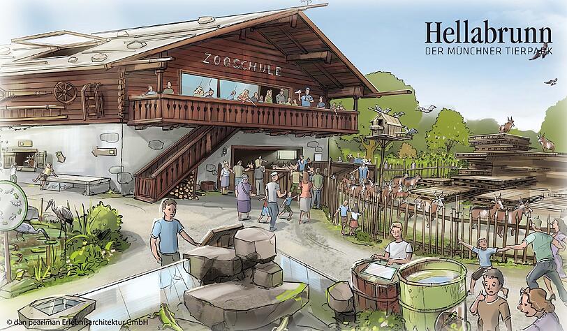Das neue "Mühlendorf" soll bis 2019 fertig sein. Es entsteht auf dem Platz des bisherigen Kindertierparks.