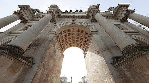 Schwabinger (und Münchner) Wahrzeichen: das Siegestor.
