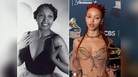 FKA Twigs (r.) spielt Josephine Baker.