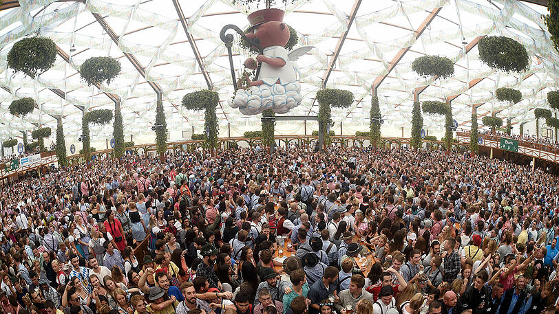 Das Hofbräuzelt auf der Wiesn.