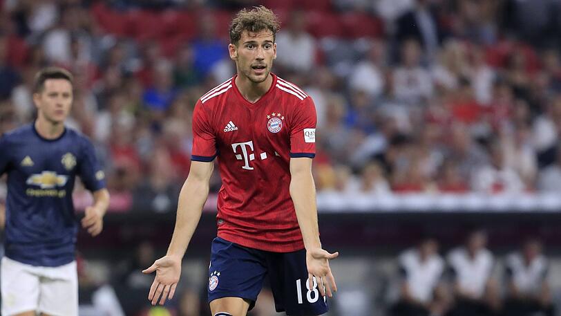 Neuzugang Leon Goretzka feierte gegen Manchester United sein Debüt für den FC Bayern.