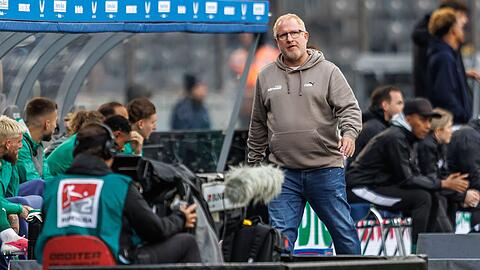 Trainer Heiko Vogel hofft auf einen Ausw&auml;rtssieg.  (Archivbild)